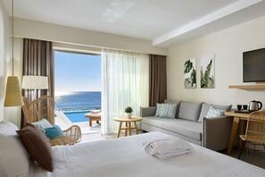 Superior Room (Individual Pool) | View from room - Enorme Santanna Beach (Ierapetra)