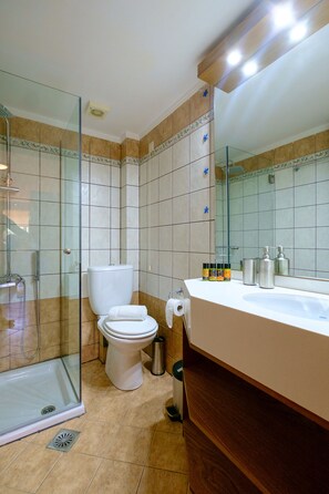 公寓, 1 间卧室 | 浴室 | 淋浴设施、吹风机、毛巾、肥皂