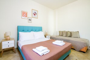 公寓, 1 间卧室 | 1 多间卧室、熨斗/熨衣板、免费 WiFi、床单