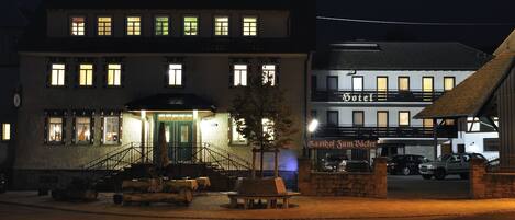 Front of property – evening/night