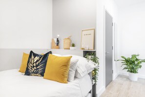 4 bedrooms, pillow-top beds, individually decorated