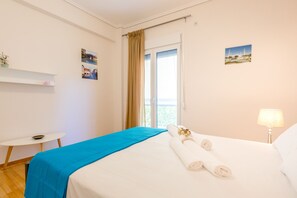 Apartment, 1 Schlafzimmer | 1 Schlafzimmer, laptopgeeigneter Arbeitsplatz, Bügeleisen/Bügelbrett