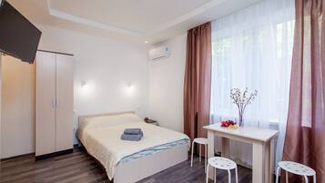 1 Schlafzimmer, schallisolierte Zimmer, Bügeleisen/Bügelbrett