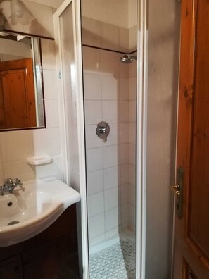 Regadera, secadora de cabello, bidet, toallas 