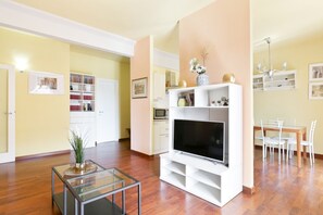 City Room, 2 Bedrooms | Living area | 32-inch flat-screen TV with digital channels, TV - Gavinana Apartment by Mmega (Florence)