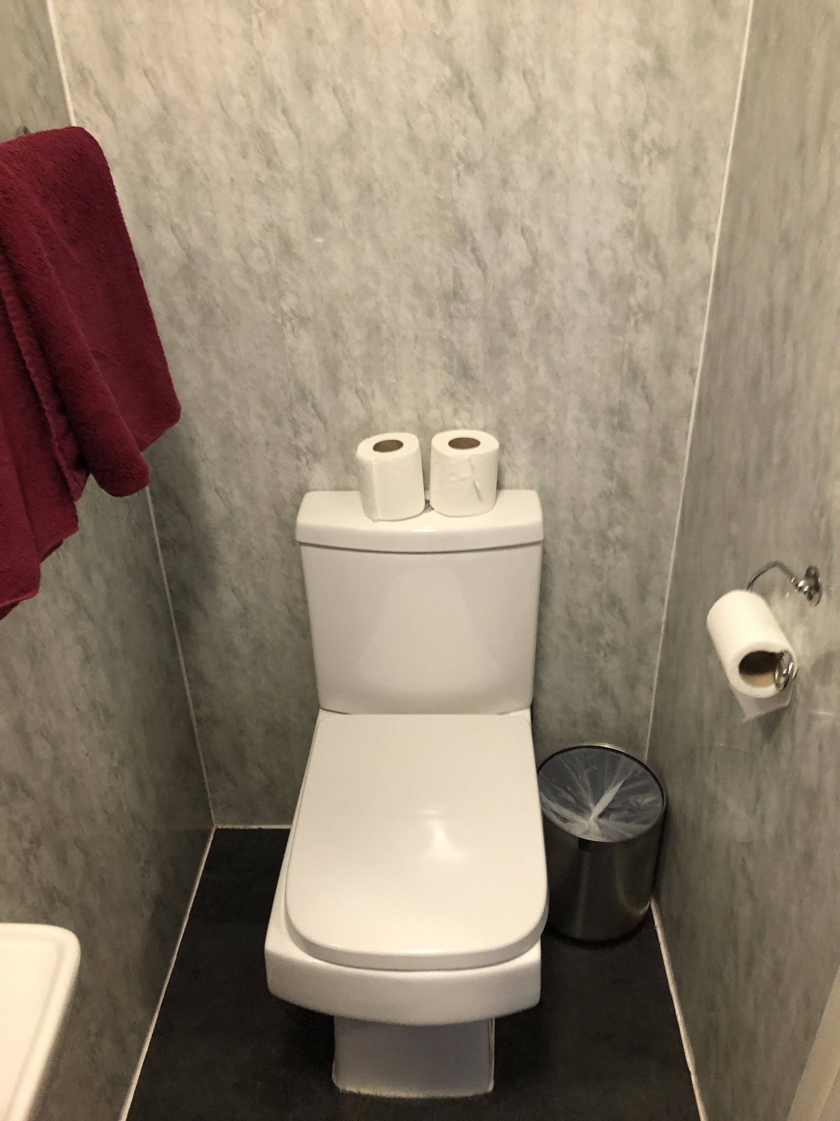 twin room | bathroom amenities | shower, hair dryer, towels, soap