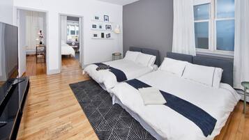4 bedrooms, desk, iron/ironing board, WiFi