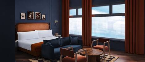 Family Double Room | Egyptian cotton sheets, premium bedding, pillow-top beds, minibar