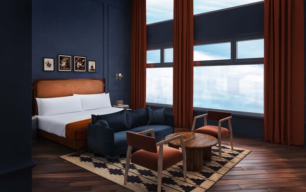 Family Double Room | Egyptian cotton sheets, premium bedding, pillow-top beds, minibar