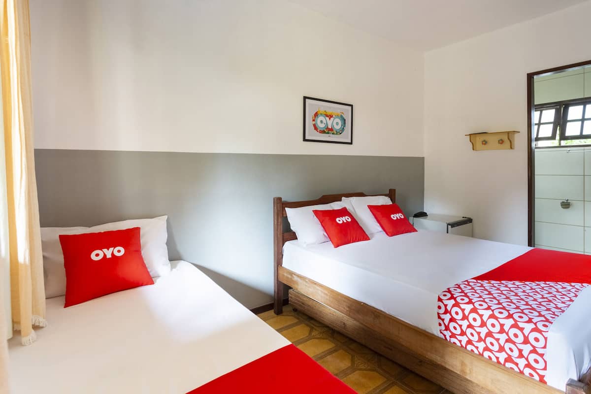 Triple Room (without AC, 1 Double + 1 Single bed) | Minibar, desk, iron/ironing board, free rollaway beds