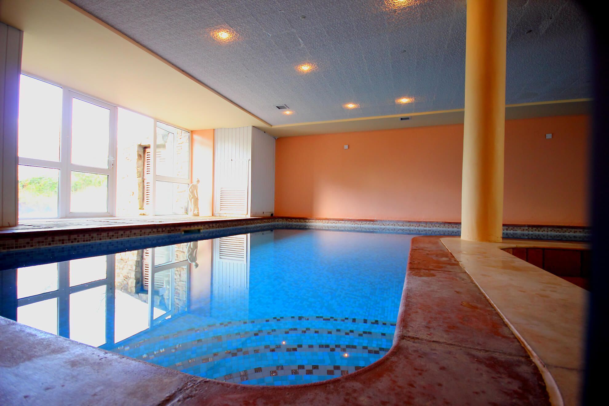 Indoor pool, a heated pool