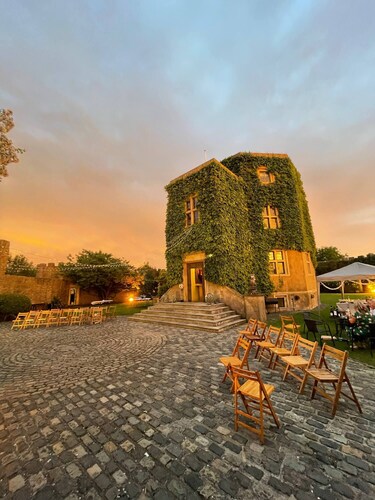 Majestic 17th-century castle in stunning Somerset countryside. Pet friendly.