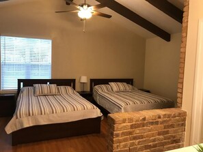 4 bedrooms, desk, iron/ironing board, WiFi