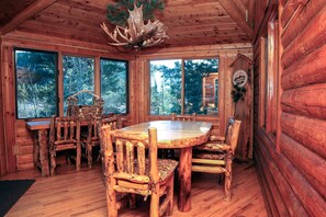 Cabin, Multiple Beds, Hot Tub, Mountain View | Private kitchen | Fridge, microwave, stovetop, dishwasher - Mountain Masterpiece (Allenspark)
