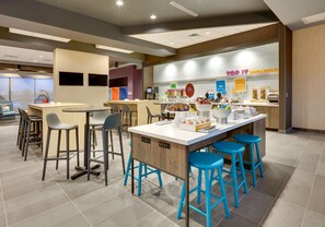 Free daily buffet breakfast