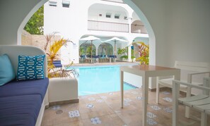 Deluxe King Pool con Terraza | View from room - Mediterraneo Hotel Tulum (Tulum)