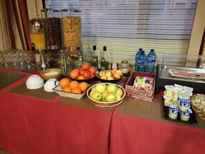 Daily buffet breakfast (EUR 7.50 per person)