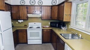 Condo, Multiple Beds, Private Pool, River View | Private kitchen - Fawn Valley Inn: 228 (Estes Park)