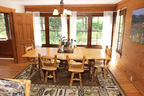 Cabin, Multiple Beds, Hot Tub, Mountain View | Private kitchen | Fridge, microwave, stovetop, dishwasher