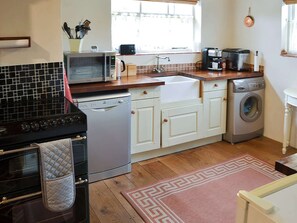 Dishwasher, high chair, cookware/dishes/utensils, freezer