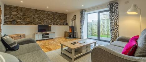 TV, fireplace, DVD player