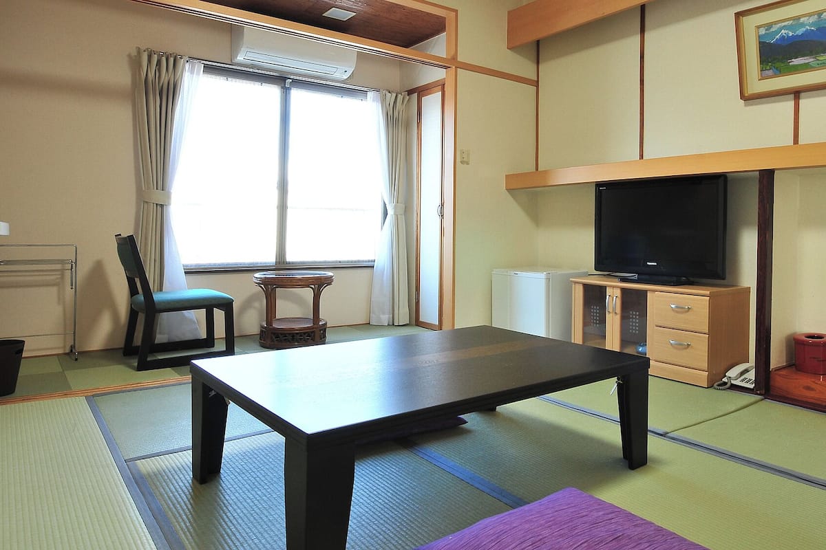 Japanese Style Room for 4 Guests, Shared Bathroom | In-room safe, desk, free WiFi, bed sheets