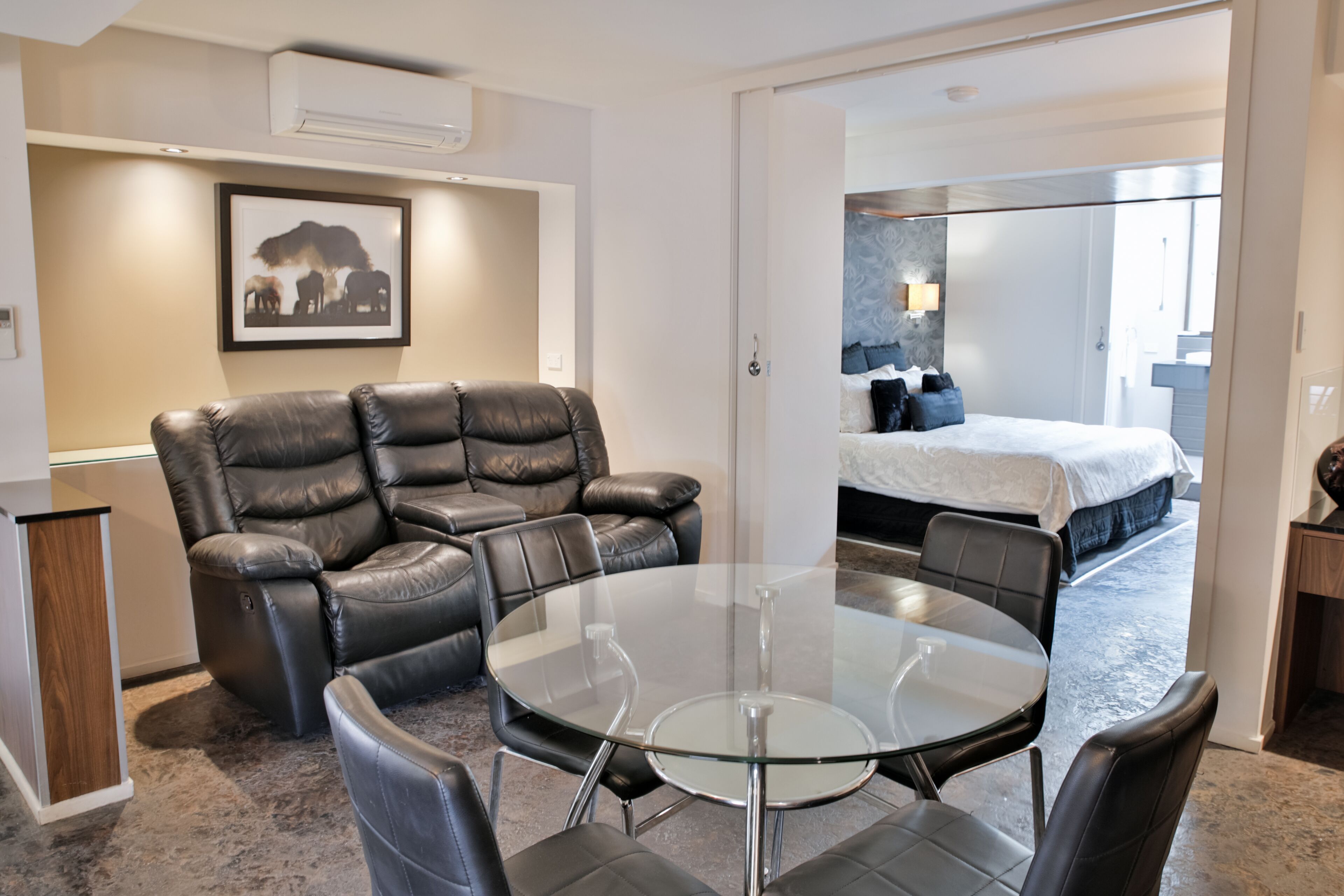 Spa Suite, 1 King Bed | Living area | LCD TV