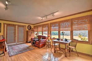 Interior - Forest Fantasy: Pet-Friendly Smoky Mtn Escape! (Brasstown)