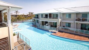 A heated pool