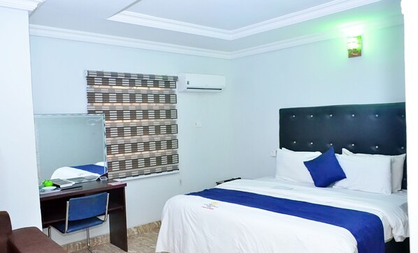 Egyptian cotton sheets, premium bedding, down duvets, Tempur-Pedic beds
