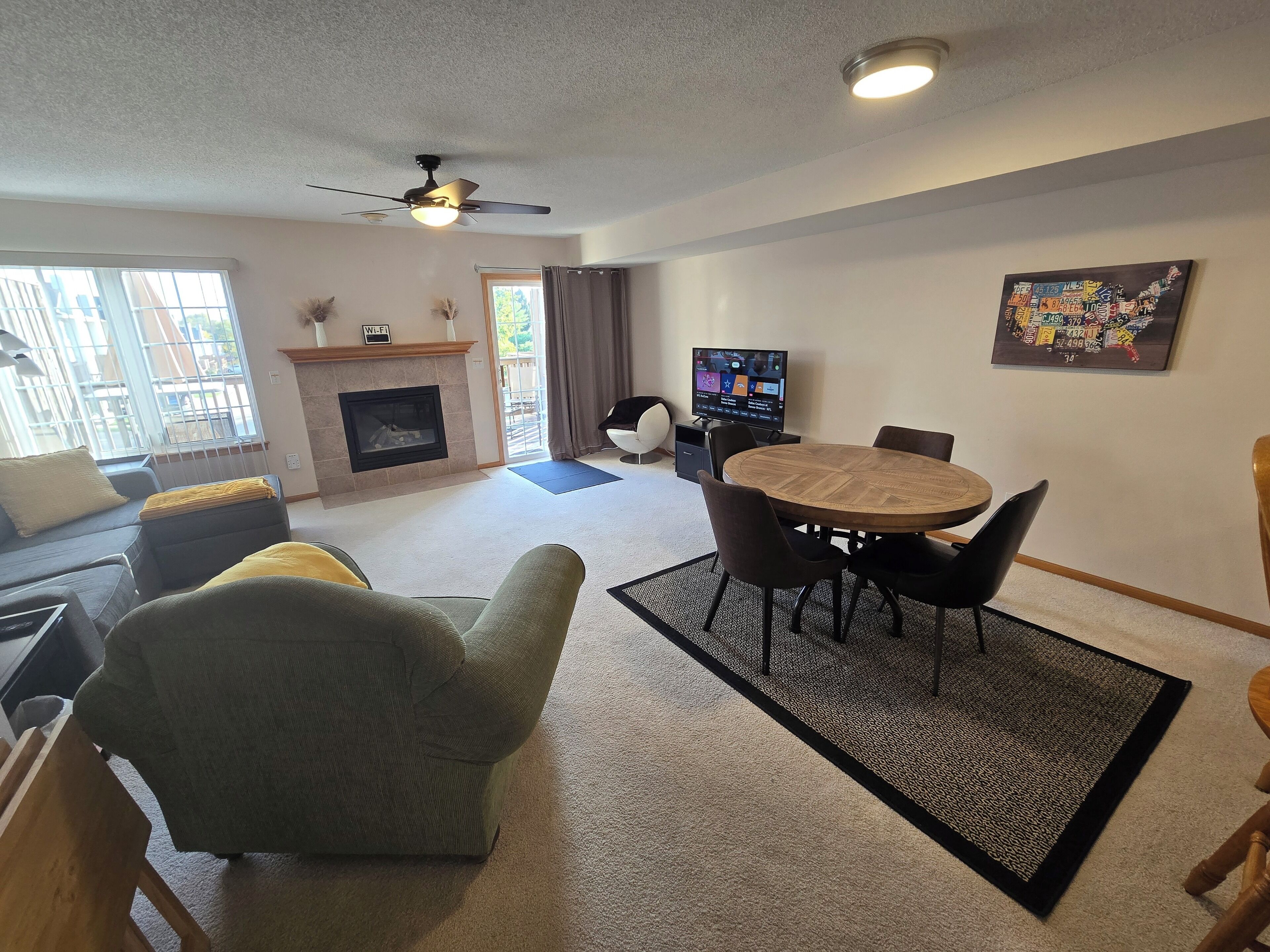 TV connectée, cheminée