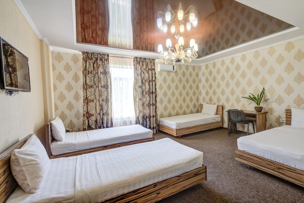 In-room safe, desk, blackout curtains, soundproofing