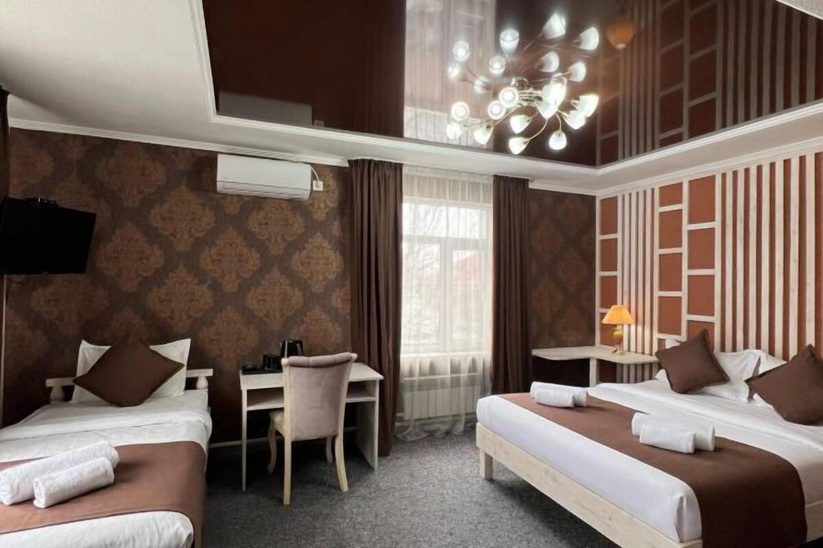 In-room safe, desk, blackout curtains, soundproofing