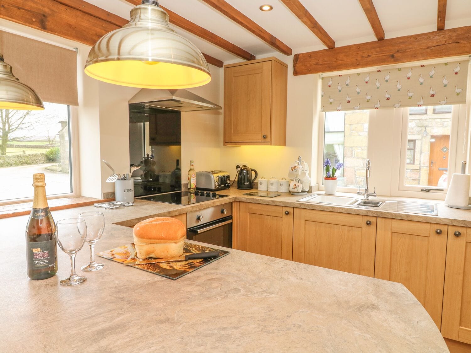 Ferienhaus | Eigene Küche | Kühlschrank, Herdplatte, Kochgeschirr/Geschirr/Besteck