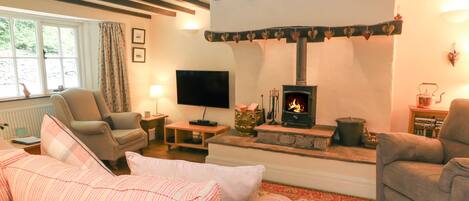 Cottage | Soggiorno | TV, caminetto