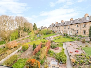 Stunning homes with beautifully maintained gardens and paved pathways.