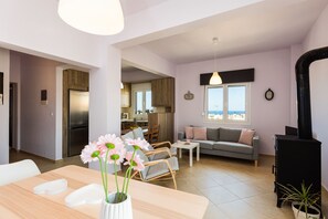 Panoramic Apartment, 2 Bedrooms | Living area | Flat-screen TV, DVD player