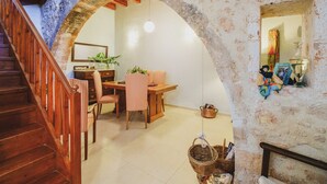 Villa | Living area - Serene Indoor Pool & Hamam Villa (Chania)
