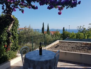 Studio, Terrace, Sea View (1) | Beach/ocean view - Apartments Kust (Zupa dubrovacka)