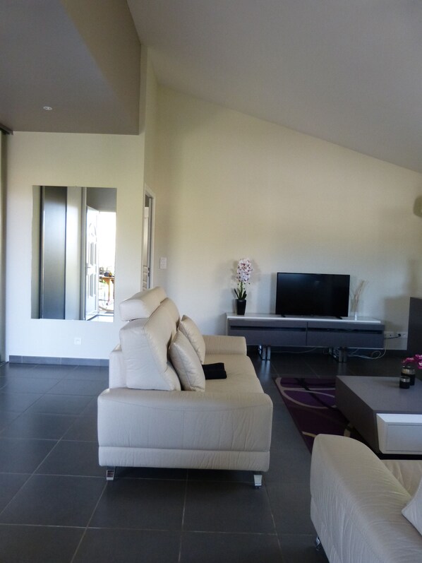 Fernseher, DVD-Player, Bücher