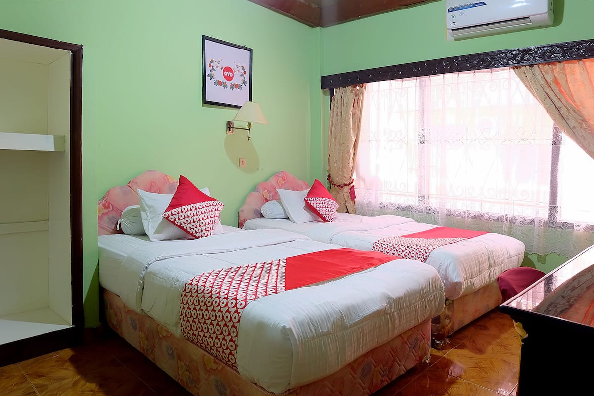 Chambre Standard avec lits jumeaux | Bureau, accĂšs au Wi-Fi (inclus), literie fournie