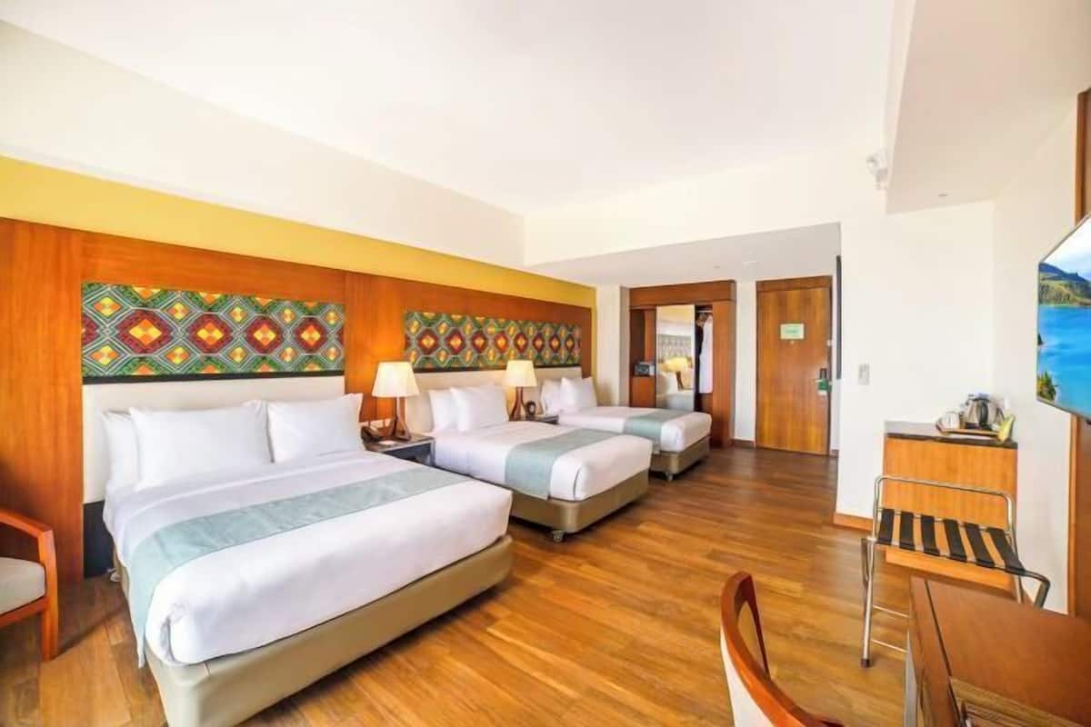 Down duvets, Select Comfort beds, individually decorated