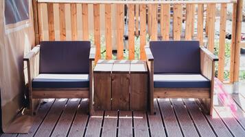 Glamping (Woody) | Terrace/patio