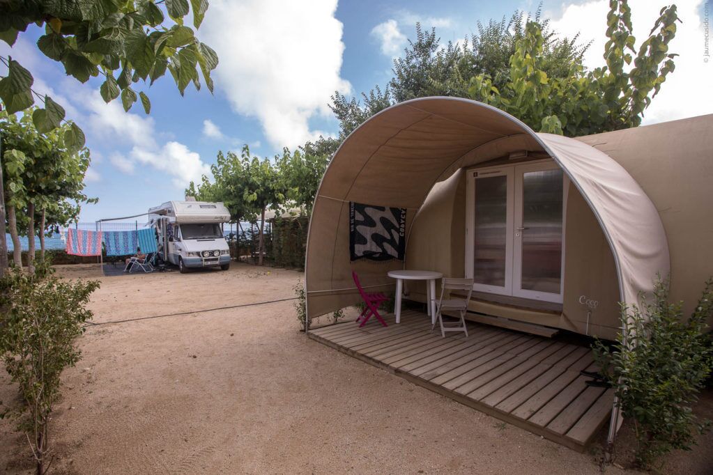 Glamping, baño compartido (Coco Sweet) | Terraza o patio