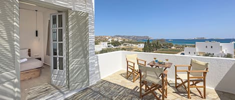 Camera familiare, vista mare | Vista spiaggia/mare