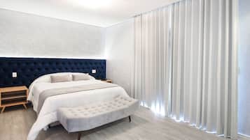 Free minibar items, in-room safe, desk, laptop workspace