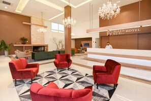 Área de estar no saguão