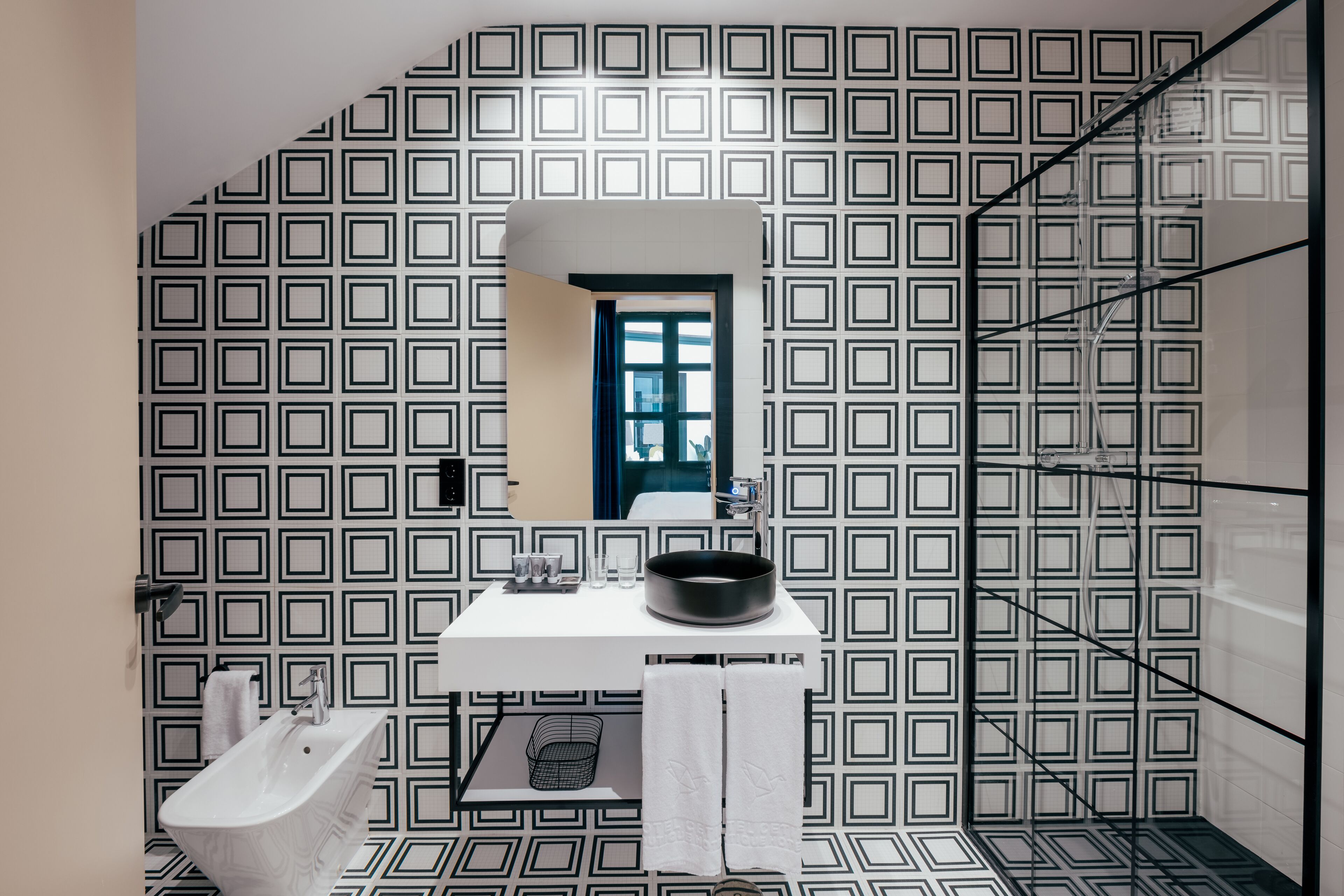 standard double or twin room | bathroom | free toiletries, hair dryer, towels, soap