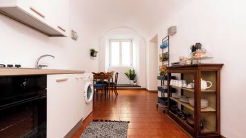 Apartment, 2 Bedrooms | Private kitchen | Full-sized fridge, microwave, oven, stovetop
