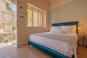 Apartment, 1 Schlafzimmer, Balkon, Stadtblick | 1 Schlafzimmer, kostenloses WLAN, Bettwäsche